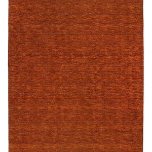 Grass-weave Terracotta Wool Rug - RugSpot