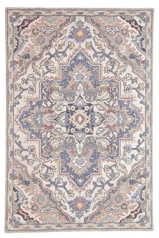 Heritage 330 Grey Traditional Wool Rug - RugSpot