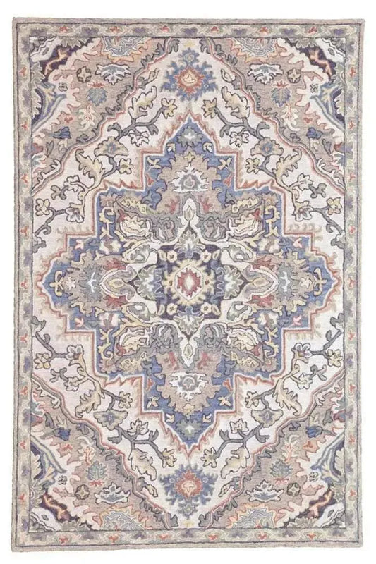 Heritage 330 Grey Traditional Wool Rug - RugSpot