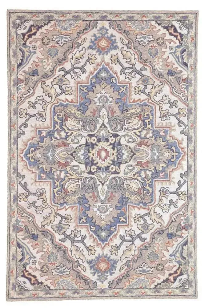 Heritage 330 Grey Traditional Wool Rug - RugSpot