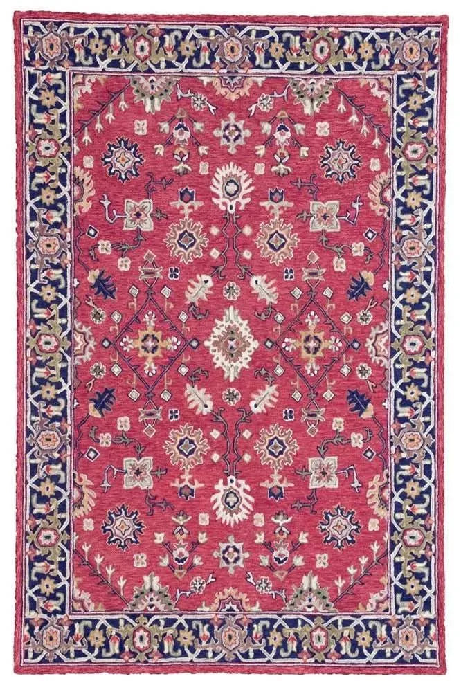 Heritage 640 Red Traditional Wool Rug - RugSpot