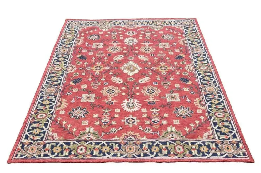 Heritage 640 Red Traditional Wool Rug - RugSpot