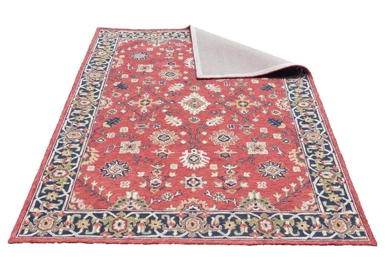 Heritage 640 Red Traditional Wool Rug - RugSpot