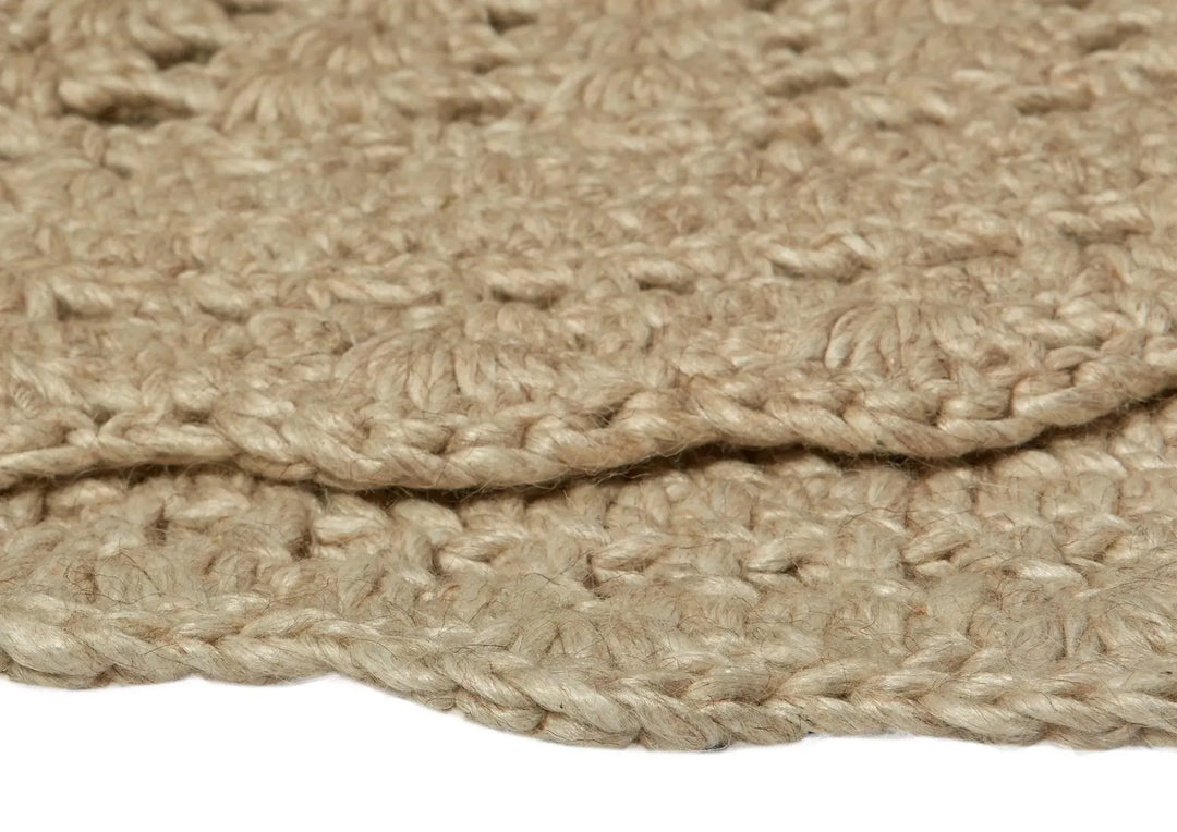 Hooks Modern Wool Round Rug - RugSpot