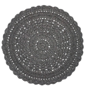 Hooks Modern Wool Round Rug - RugSpot