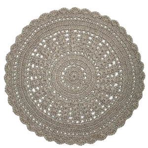 Hooks Modern Wool Round Rug - RugSpot