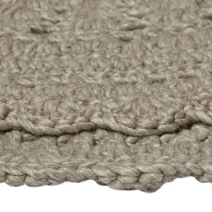 Hooks Modern Wool Round Rug - RugSpot