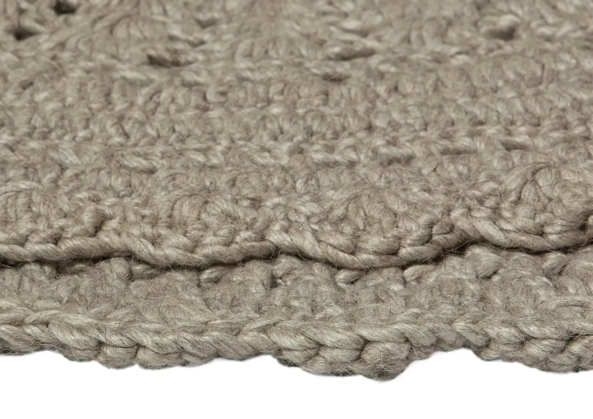 Hooks Modern Wool Round Rug - RugSpot