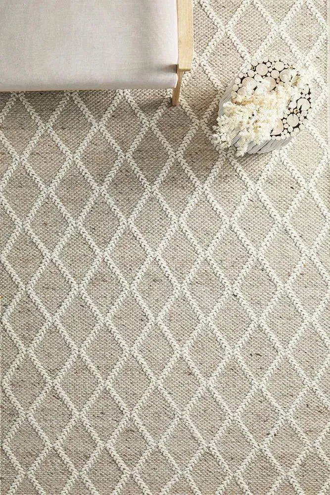 Huxley Natural Handwoven Floor Rug - RugSpot