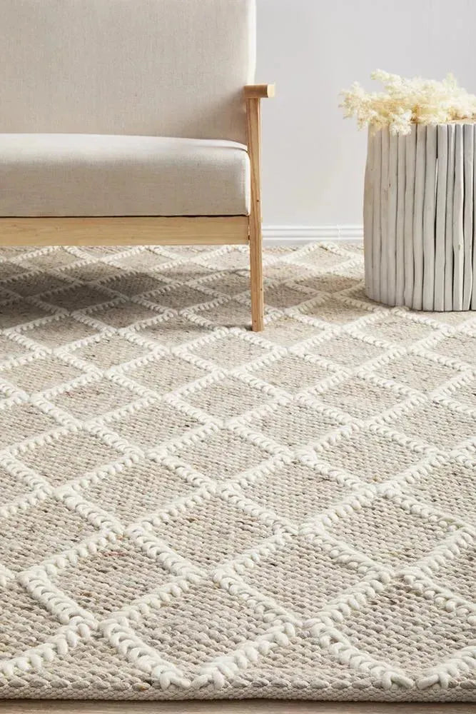 Huxley Natural Handwoven Floor Rug - RugSpot