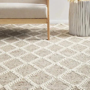 Huxley Natural Handwoven Floor Rug - RugSpot