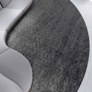 Ibiza Grey Modern Round Rug - RugSpot