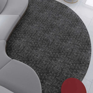 Ibiza Grey Modern Round Rug - RugSpot