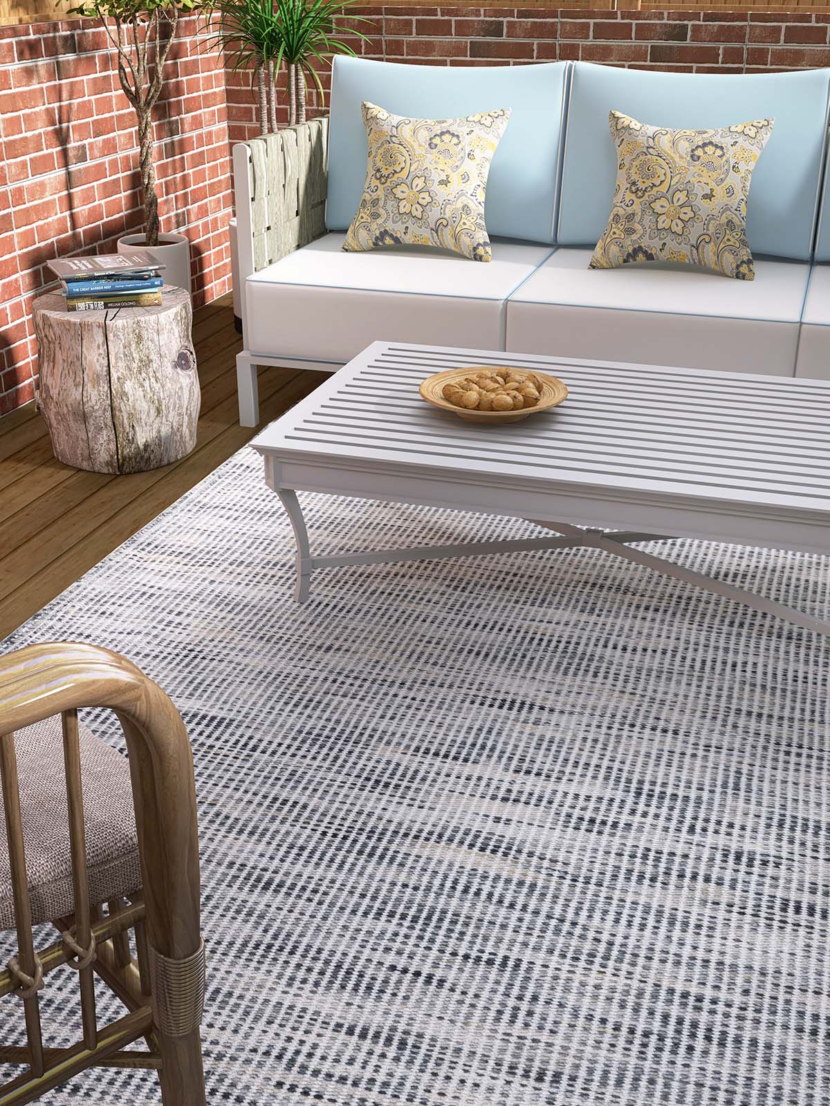 Iries 830 Grey Indoor Outdoor Rug - RugSpot