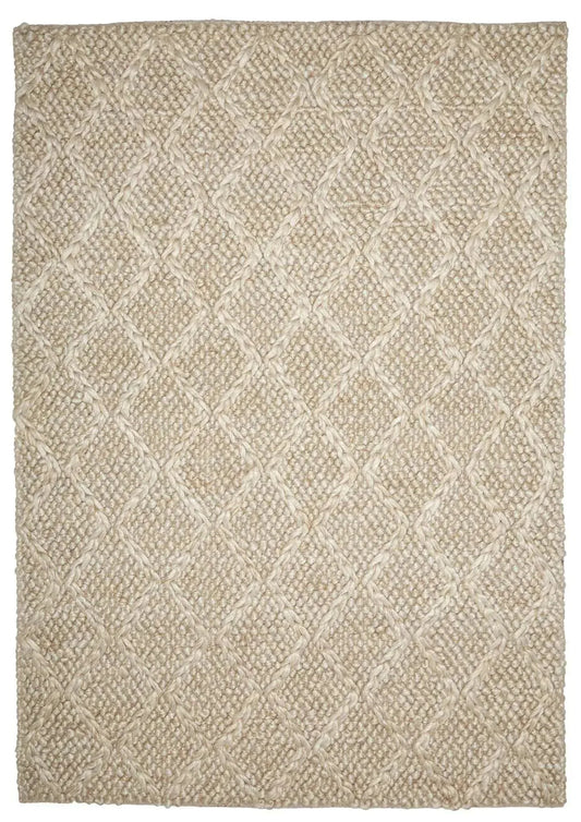 Jewels Bone Modern Wool Rug - RugSpot