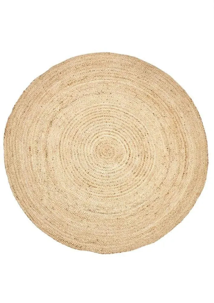 Kaza Jute Round Rug - RugSpot