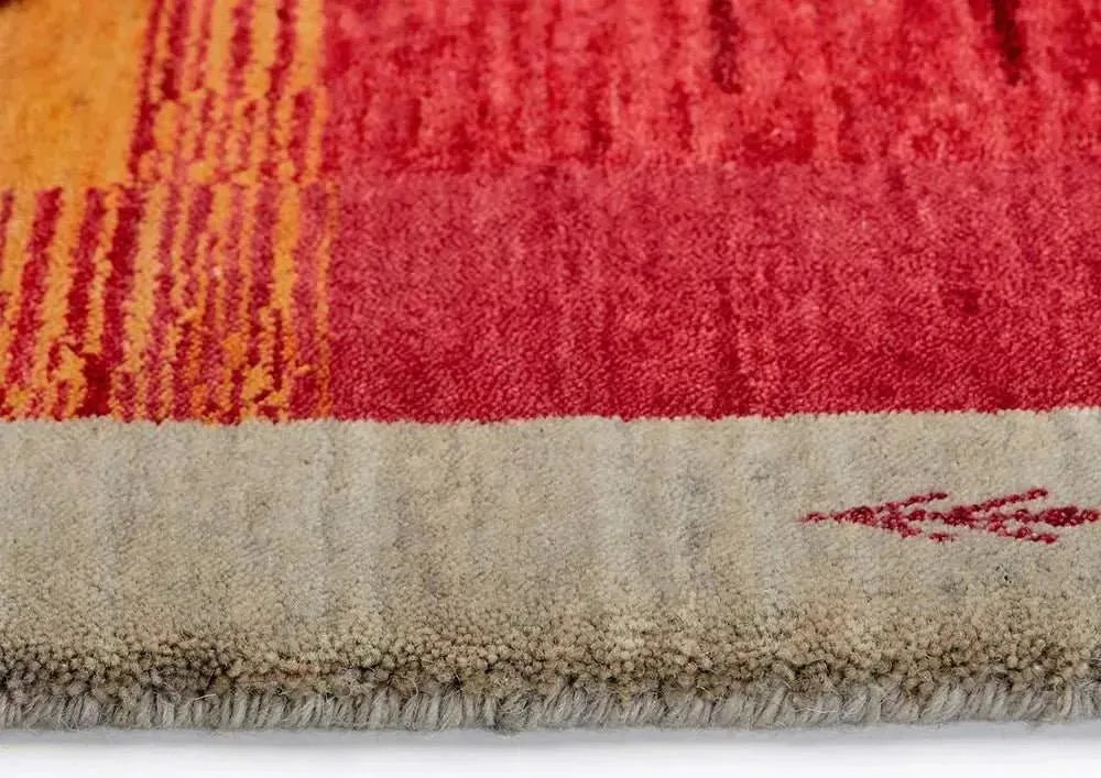 Lori 202 Red Gabbeh Wool Rug - RugSpot