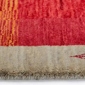 Lori 202 Red Gabbeh Wool Rug - RugSpot