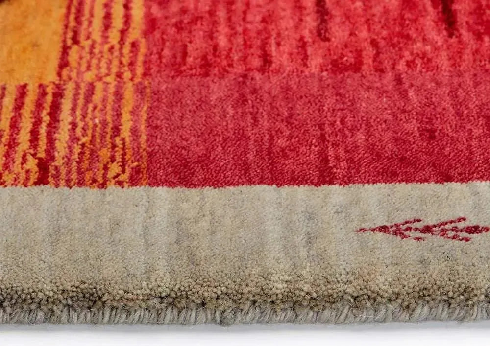 Lori 202 Red Gabbeh Wool Rug - RugSpot