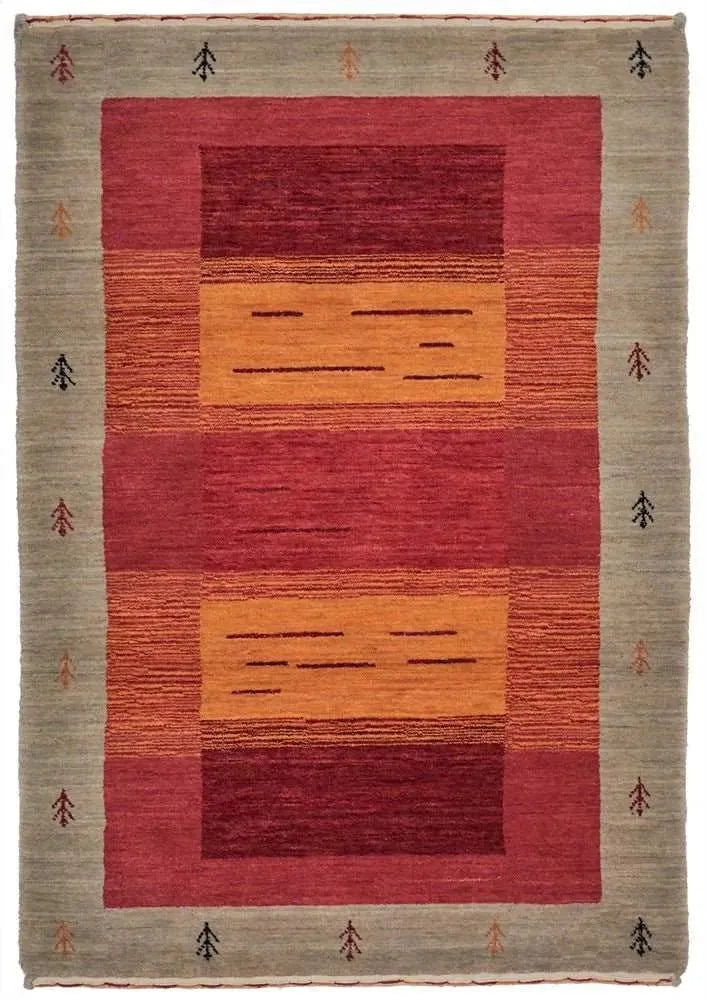 Lori 202 Red Gabbeh Wool Rug - RugSpot