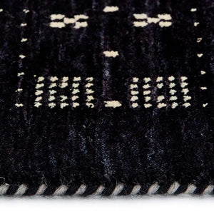 Lori 42 Black Gabbeh Wool Rug - RugSpot