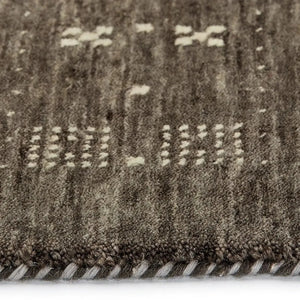 Lori 42 Grey Gabbeh Wool Rug - RugSpot