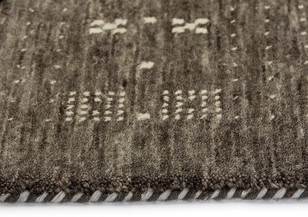 Lori 42 Grey Gabbeh Wool Rug - RugSpot