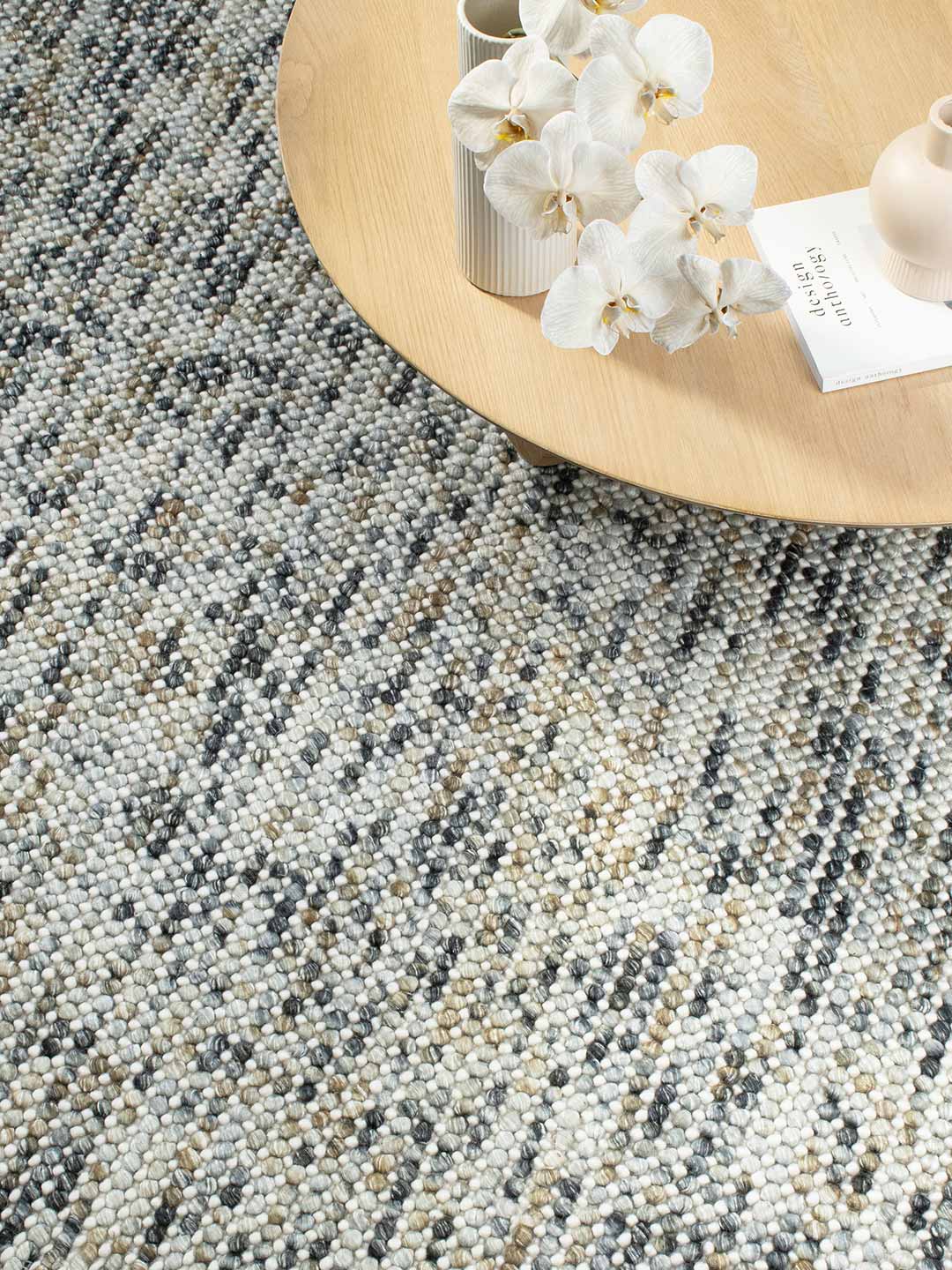 Magic Grey Multi Modern Wool Rug