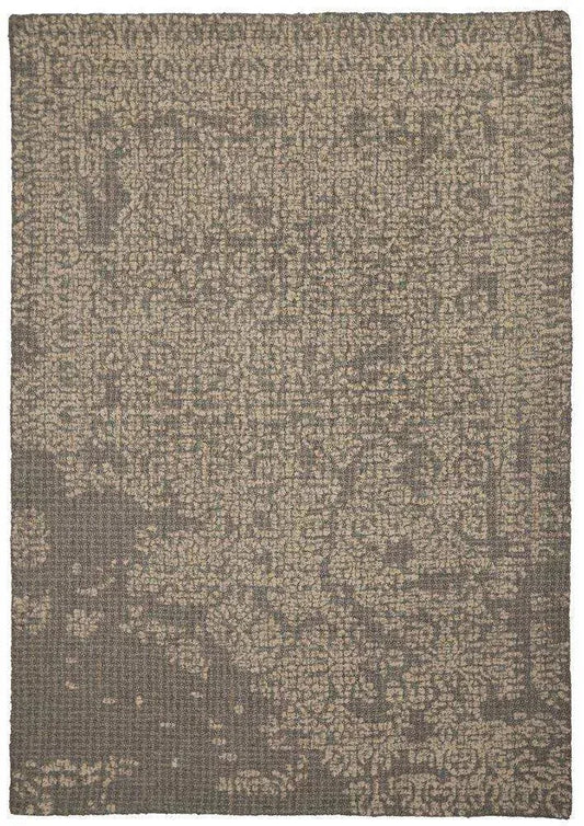 Matrix 653 Grey Wool Modern Rug - RugSpot