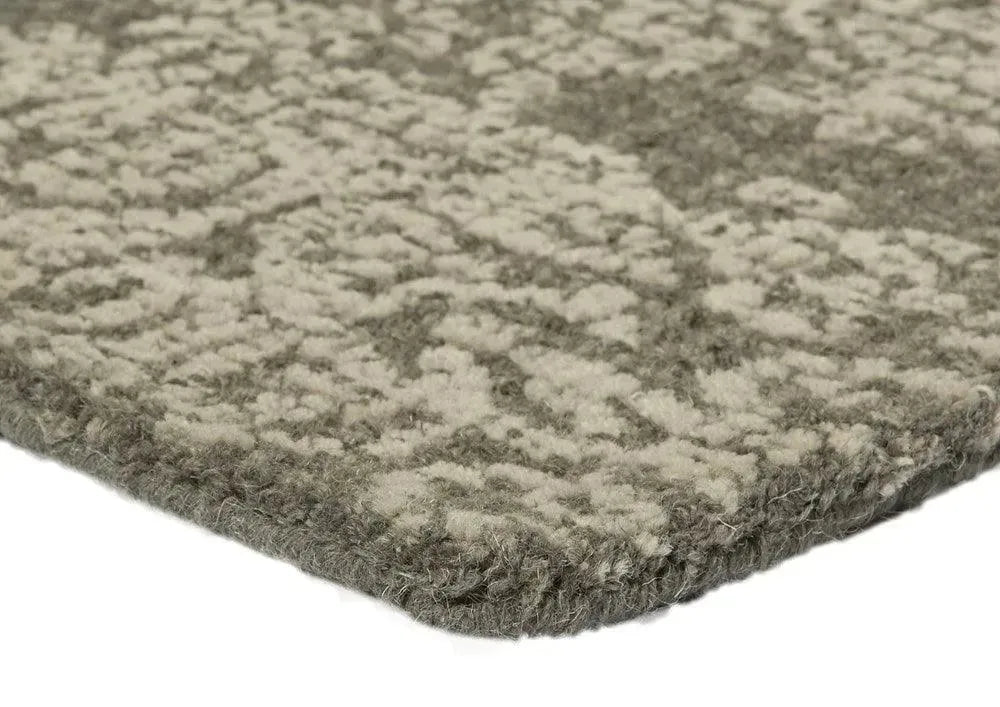 Matrix 653 Grey Wool Modern Rug - RugSpot