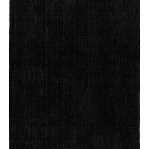 Midnight Black Modern Wool Rug - RugSpot