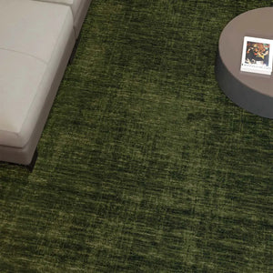 Midnight Green Modern Wool Rug - RugSpot