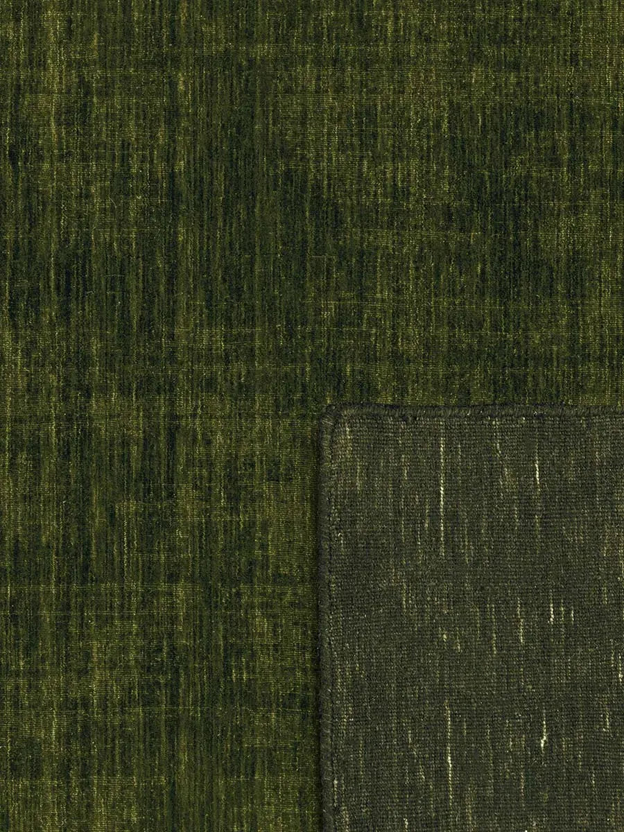 Midnight Green Modern Wool Rug - RugSpot