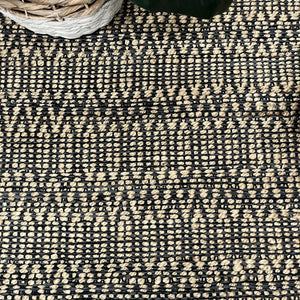 Minar Black Jute Rug - RugSpot