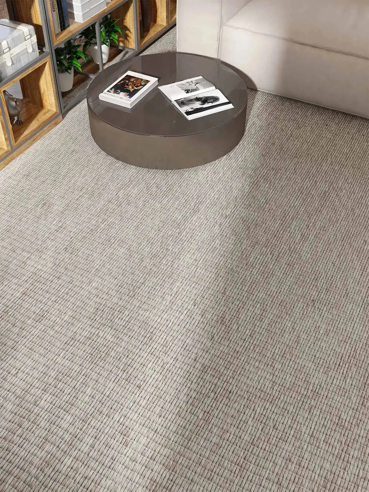 Oscar Beige Modern Wool Rug - RugSpot