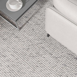 Oscar Silver Modern Wool Rug - RugSpot