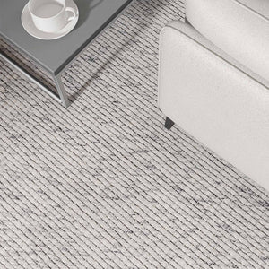 Oscar Silver Modern Wool Rug - RugSpot