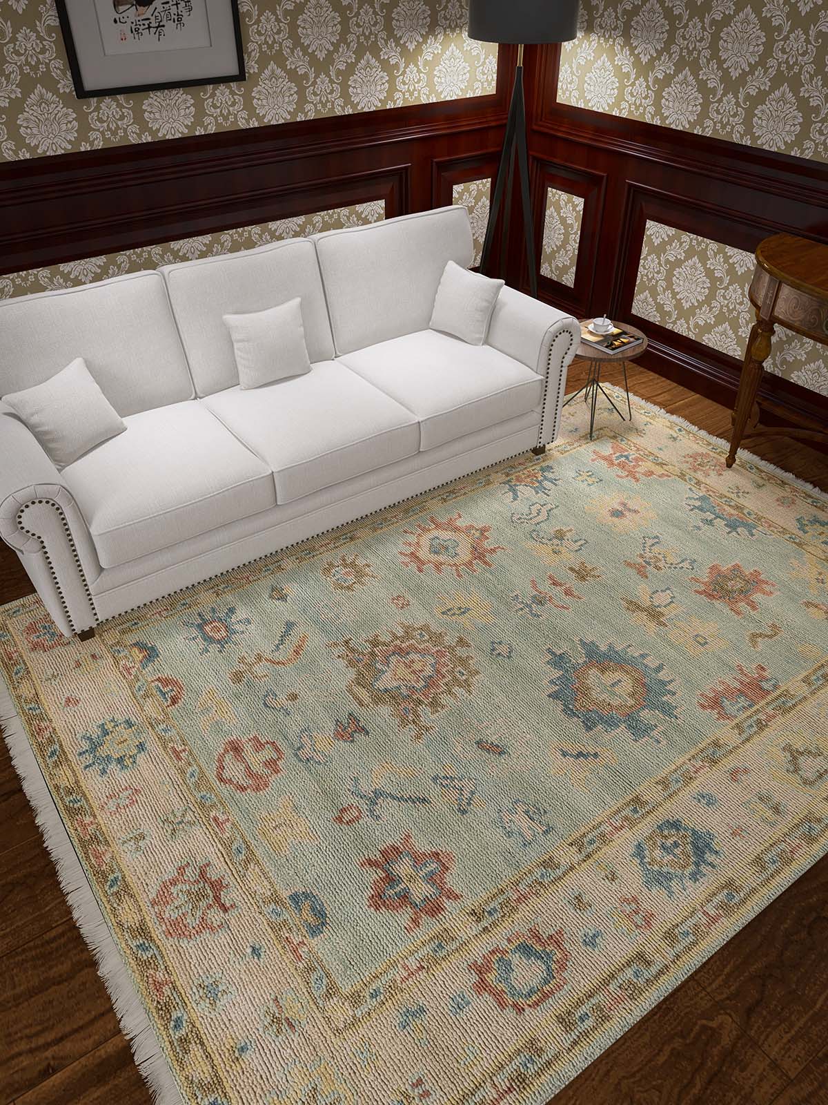 Persiana 226 Sage Traditional Wool Rug - RugSpot