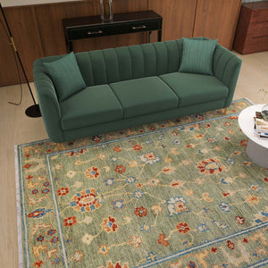 Persiana 240 Green Traditional Wool Rug - RugSpot