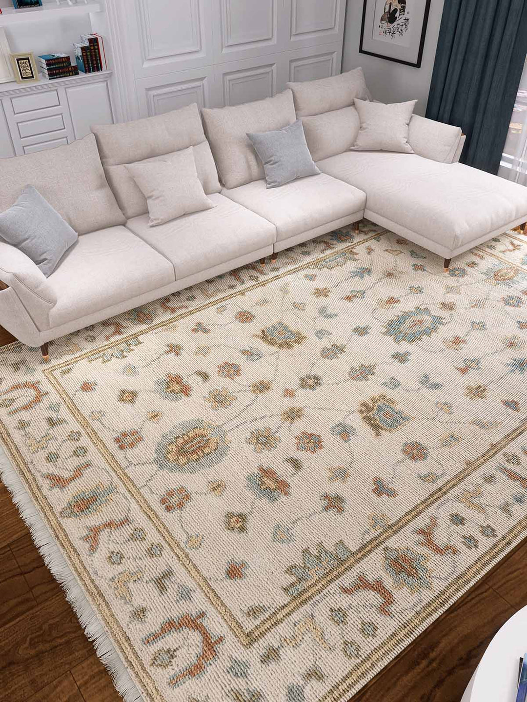 Persiana 240 Ivory Traditional Wool Rug - RugSpot