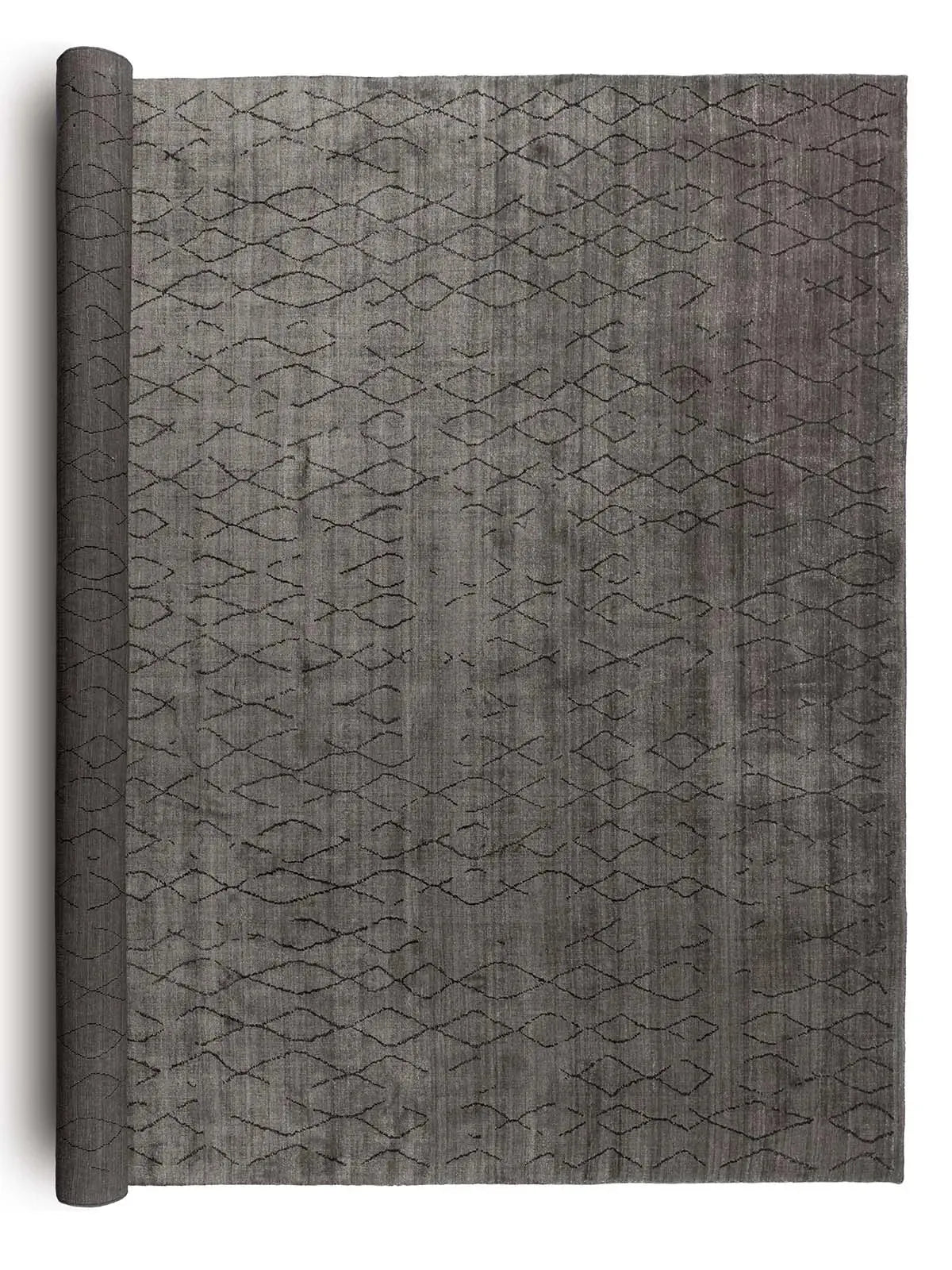 Polar 217 Grey Modern Wool Rug - RugSpot