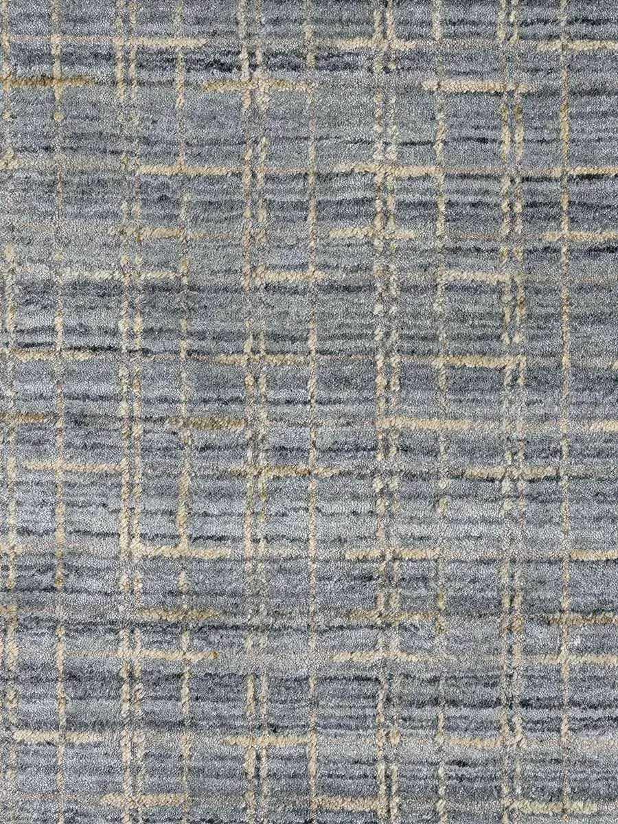 Polar 256 Blue Modern Wool Rug - RugSpot