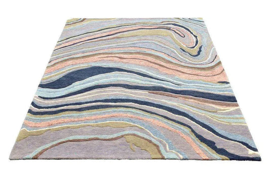 Polo 201 Multi Modern Wool Rug - RugSpot