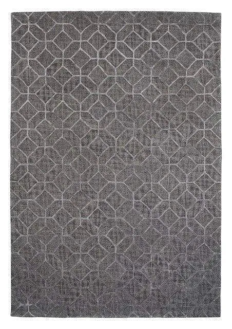 Polo 202 Grey Modern Wool Rug - RugSpot