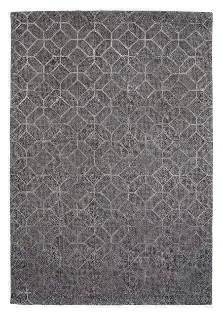 Polo 202 Grey Modern Wool Rug - RugSpot