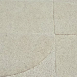 Claude 576 White Modern Wool Rug