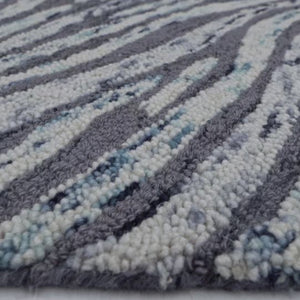 Loop 400 Blue Modern Wool Rug