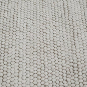 Rosella White Modern Wool Rug