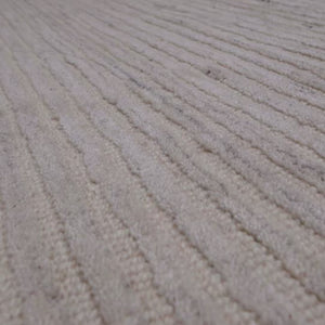 Cicero White Modern Wool Rug
