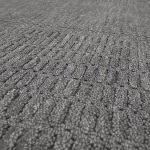 Grass-weave Grey Wool Rug
